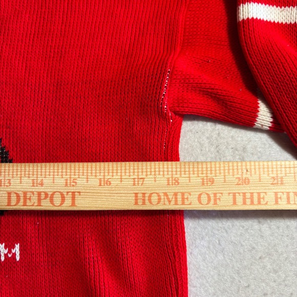 NFL Kids San Francisco 49ers Red Knit Sweater Pullover Size L 14-16 - Picture 4 of 7